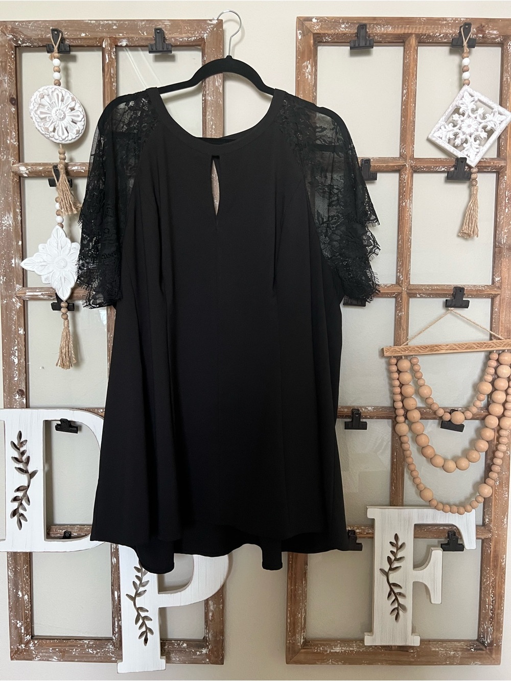 torrid Black Lace Flutter Sleeve Blouse